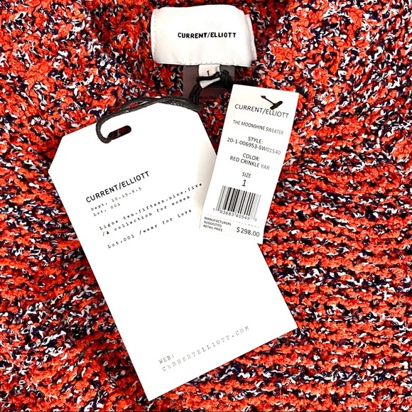 NEW Current/Elliott The Moonshine Mock Neck Chunky Knit Pullover Jumper Sweater - Picture 10 of 12